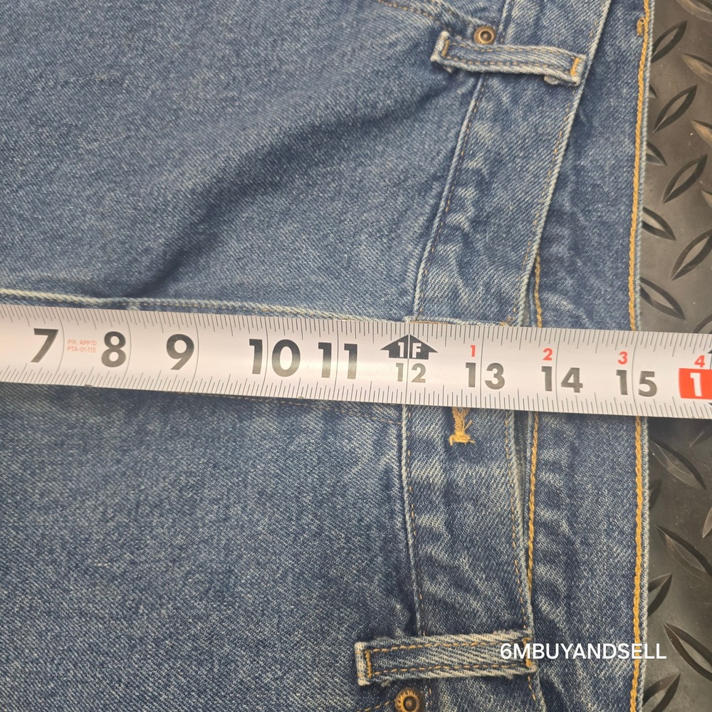 Carhartt B172 DST Flannel Lined Relaxed Fit Jeans Blue Denim Mens 40x32 - Picture 8 of 16
